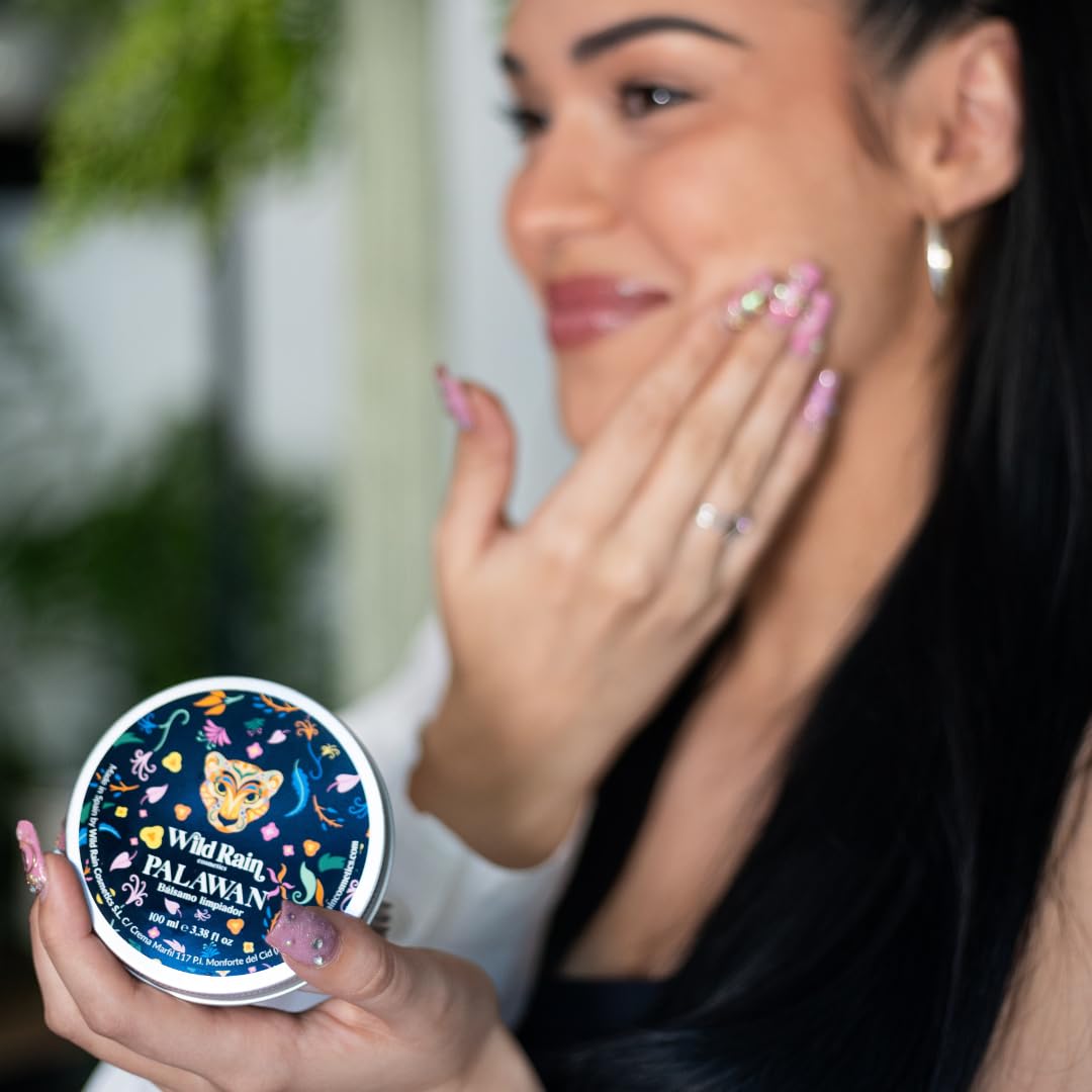 Bálsamo Limpiador Facial Desmaquillante con Vitamina E + Aceite de Aguacate + Nutrición Intensa | Limpieza Profunda + Hidratación Suave | Para Todo Tipo de Pieles | Bálsamo Sólido Desmaquillante