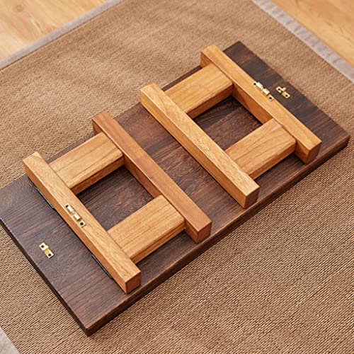 Table basse de salon pliable marron pour petits espaces - 7