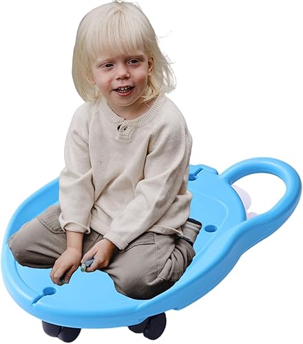 Silla giratoria sensorial para autismo con asas, patineta para niños para juegos sensoriales, ruedas silenciosas, equipo de diversión en interiores