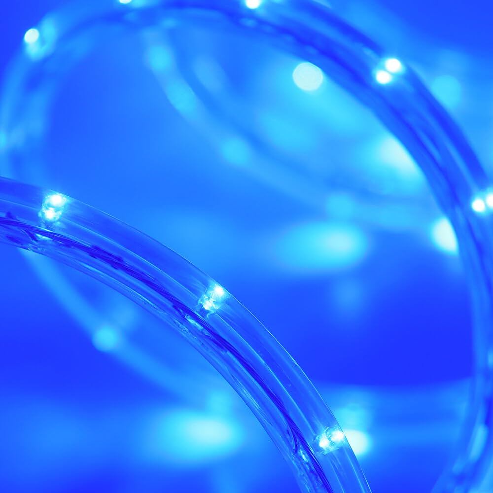 LED Röhre Außen 36 LEDs/m 220V LED Innenbeleuchtung Leuchtstoffröhre für Außen Wasserdicht LED Beleuchtung Terrasse Party Dekoration (Blau, 10m)