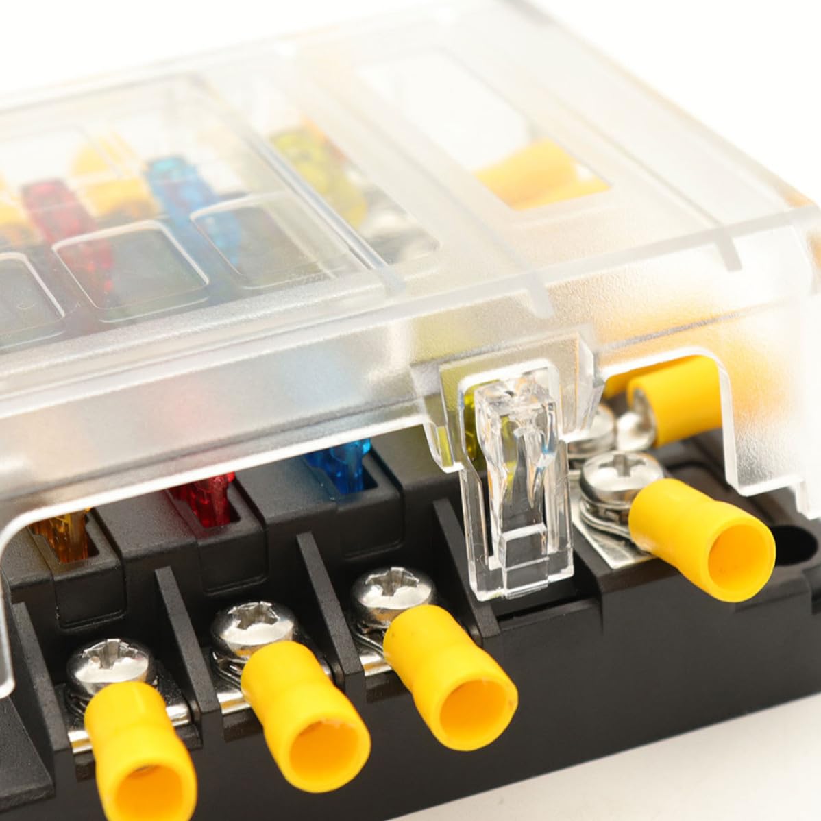 Caja de Fusibles de 6 Vías con Indicador Led, DC 30v Max100a