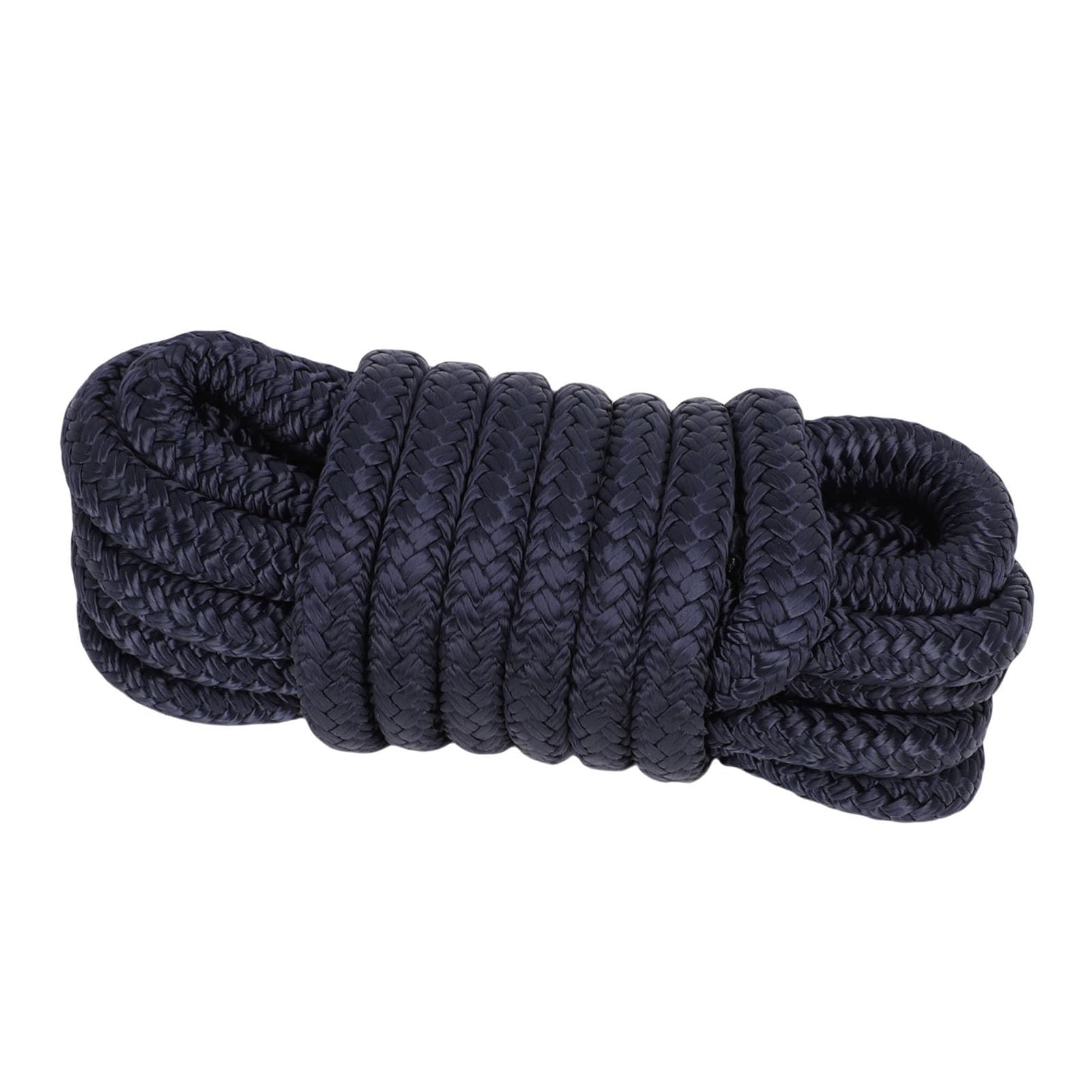 Cime di Ormeggio Marine, 1/2 Pollice, Nylon a Doppia Treccia, Corda di Attracco da 15 Piedi per la e l'Ormeggio (blu navy)