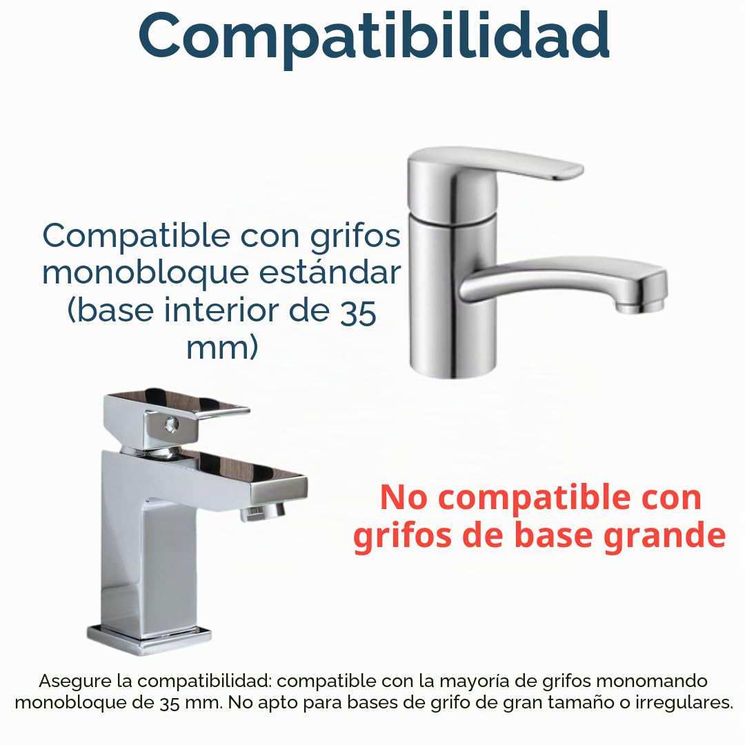 Kit de fijación para monobloque monomando para lavabo o fregadero