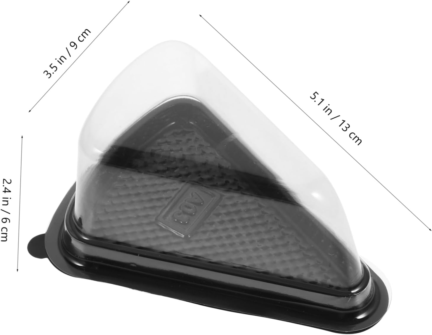 HEALLILY Premium Cake Slice Containers – 10 Piece Set of Clear Plastic Cake Boxes - Perfect for Individual Pie Slice Packaging - Bakery Dessert Holders - Mini Muffin and Sandwich Storage -