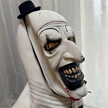 ホラーマスク　テリファー　仮面　お面　ハロウィン　コスプレ　ピエロ　怖い　大人 Amazon.co.jp: テリファー ピエロ ハロウィン コスプレ 大人 ホラー