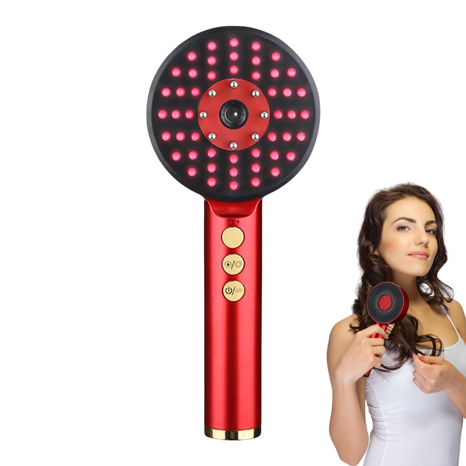 Masajeador eléctrico para cuero cabelludo - Aplicador de para el cabello | Masajeador para cuero cabelludo, peine de vapor para masaje eléctrico | Peine masajeador eléctrico de 3 modos