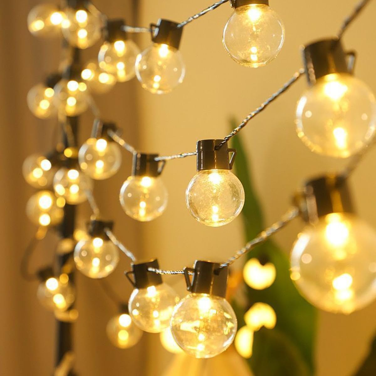 Eonyuanguo Light Solar Outdoor Bulb String S, 2.5M 10Led Globe Bulb String Waterproof For Patio Backyard Bistro Garden Xmas