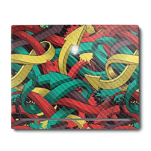 Image of MightySkins Carbon Fiber Skin Compatible With Alienware X16 R1 (2023) Full Wrap Kit - Triadic Arrows | Protective, Durable Textured Carbon Fiber Finish | Easy To Apply & Change Style | Made in the USA