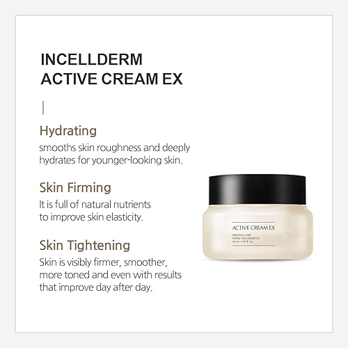 Miniatura 3 de gadi place Incellderm Active Cream EX 1.7 fl oz  Crema facial  Hidratante facial  Cuidado de la piel coreano  K-beauty