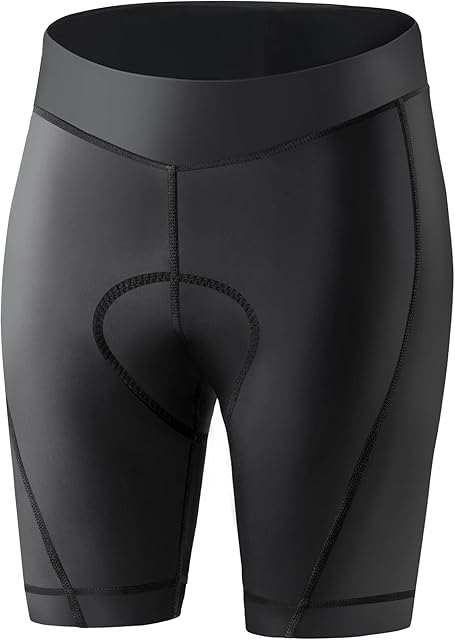 Zacro Cycling Shorts Women Padded - Cycle Shorts with Zip Pocket, Bicycle Shorts 4D Gel Padded Cycling Shorts Ladies, Quick Dry Breathable, Anti-Slip Design, Absorbent