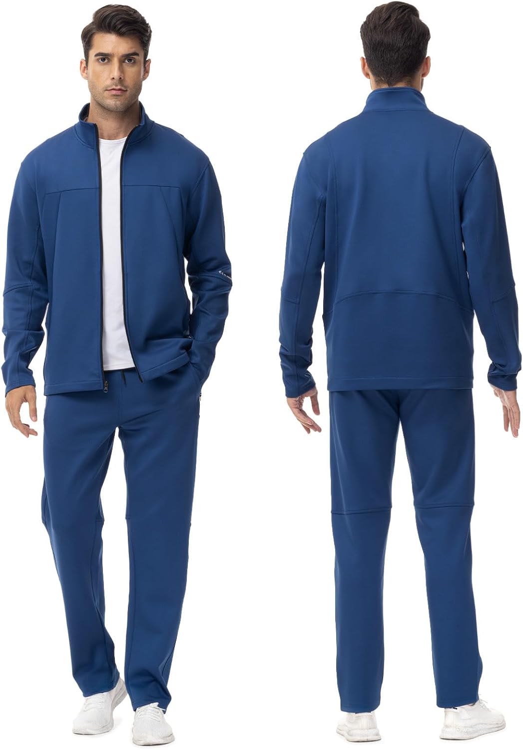 Rdruko Men's Track Suits 2 Piece Set Sweatsuits Tracksuits Jogging Workout Gym Athletic Sweat Suits - Image 3