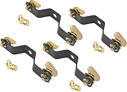 4 Pack Moving Head Light Bridge Connector Truss Clamp Bracket, Stage Light Clamp Quick Lock Connector Bracket, Aperture Diameter 12mm, Connector Spacing Distance 5-3/10 inches (13.5cm)