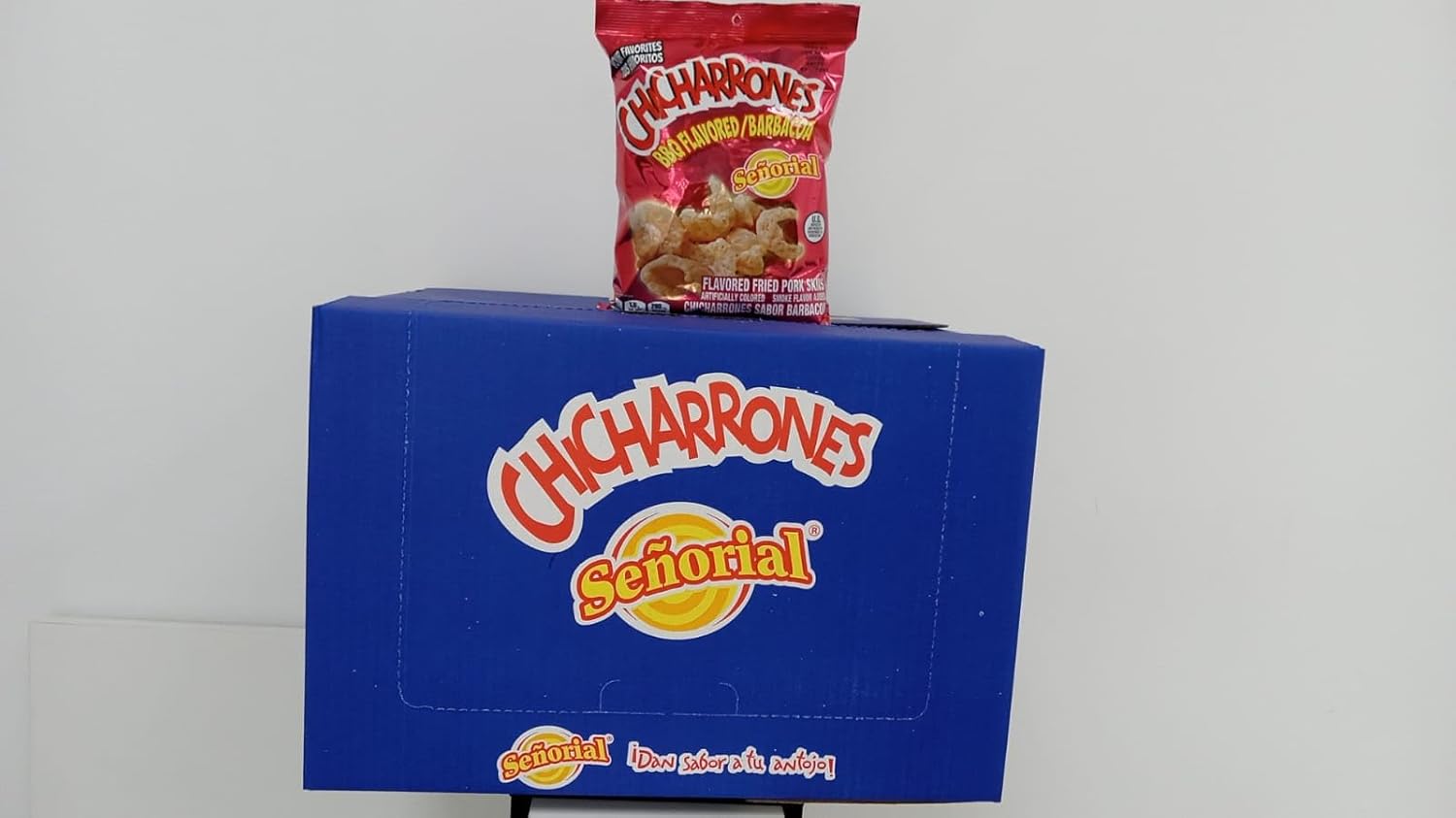 Señorial Senorial Pork Skins BBQ Chicharrones box 18 pack (2 oz each) Guatemala snacks