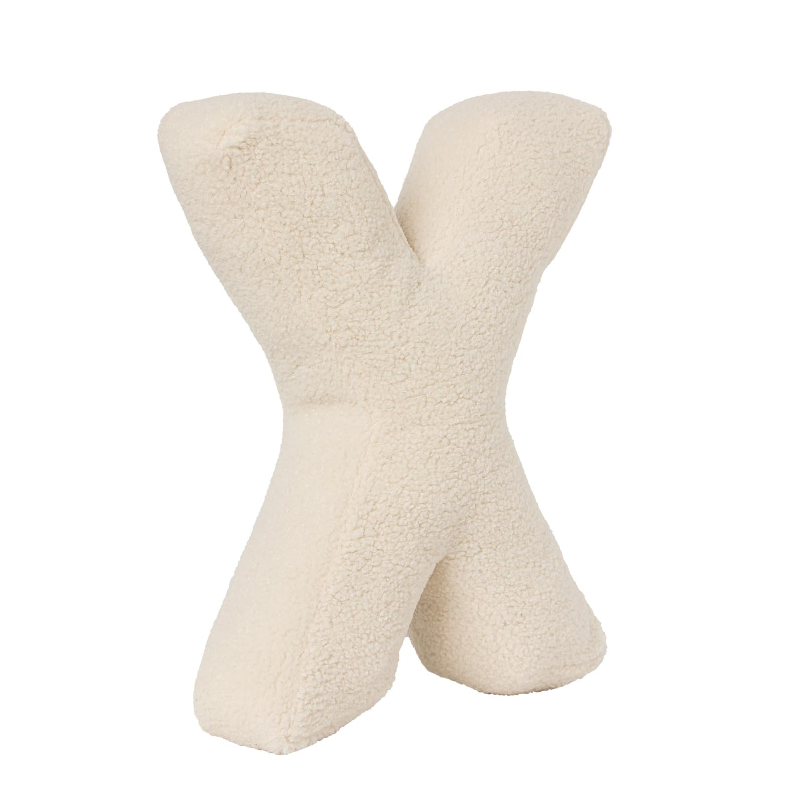 AQCQDQ Buchstabekissen, Kissen als Buchstaben, Waschbar Langlebig Buchstabe Kissen, Kuschelkissen Kinder Buchstabeform Dekokissen Kopfkissen Zierkissen, Kuschelige Kissen Buchstaben (X,40x35x10 cm)