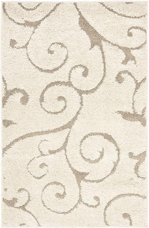 Image of Handmade Shaggy Pure Microfiber Smooth & Anti-Skid Carpets for Bedroom & Living Room, 2 inch Thickness Size- 5X5 Feet