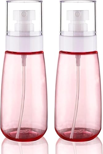 Wowang Paquete de 2 botellas pulverizadoras de niebla fina aprobadas por la TSA de 3.4 onzas líquidas, botella de spray de viaje recargable a prueba