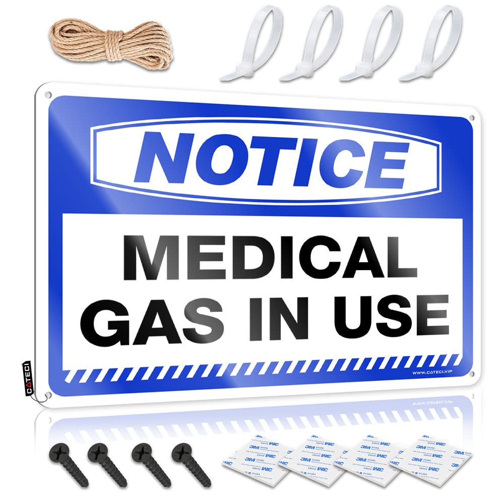 Notice Medical Gas In Use Poster Haves | Stunning Nice Decorative Wall Art(30X40CM)