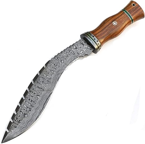 Amazon Com 14 4 Pulgadas Cuchillo Personalizado Acero De Damasco Forjado Hecho A Mano Hoja Fija Cuchillo Con Vaina 9106 Deportes Y Actividades Al Aire Libre