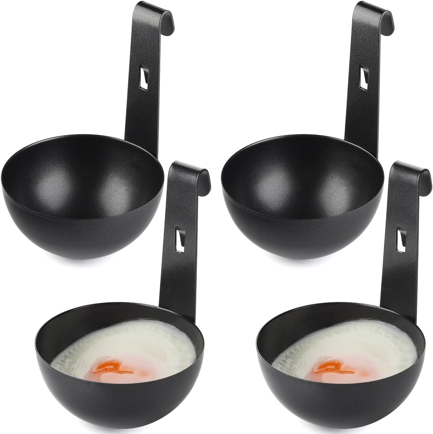 Egg Poacher Set of 4 Pcs Stainless Steel Poached Egg Maker