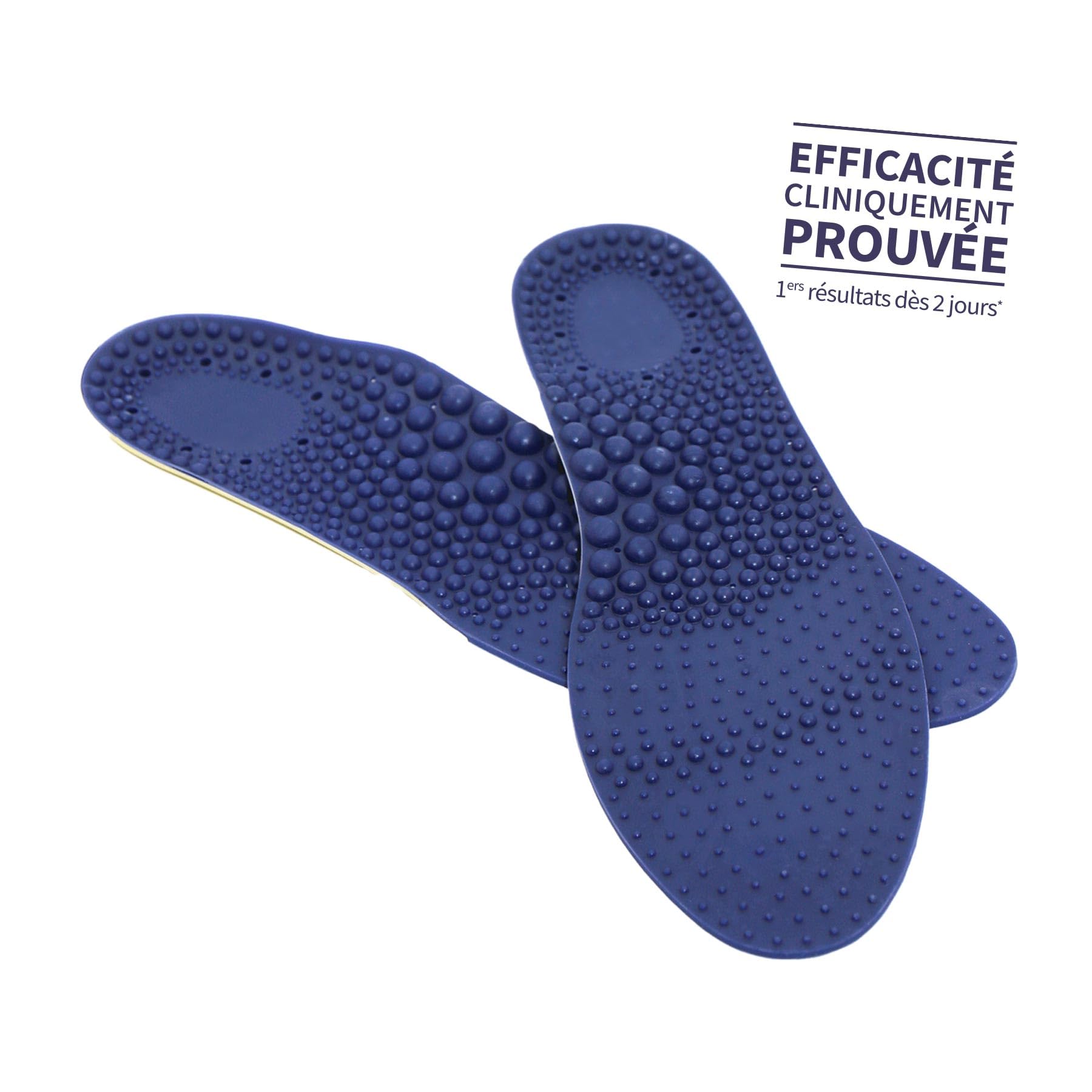 EPITACT | Semelles Thérapeutiques Jambes Légères | Soulagent les Jambes Lourdes et Douloureuses Dès 2 Jours | Stimulent la Circulation Sanguine dans les Jambes | Effet Massant (M (39-41))