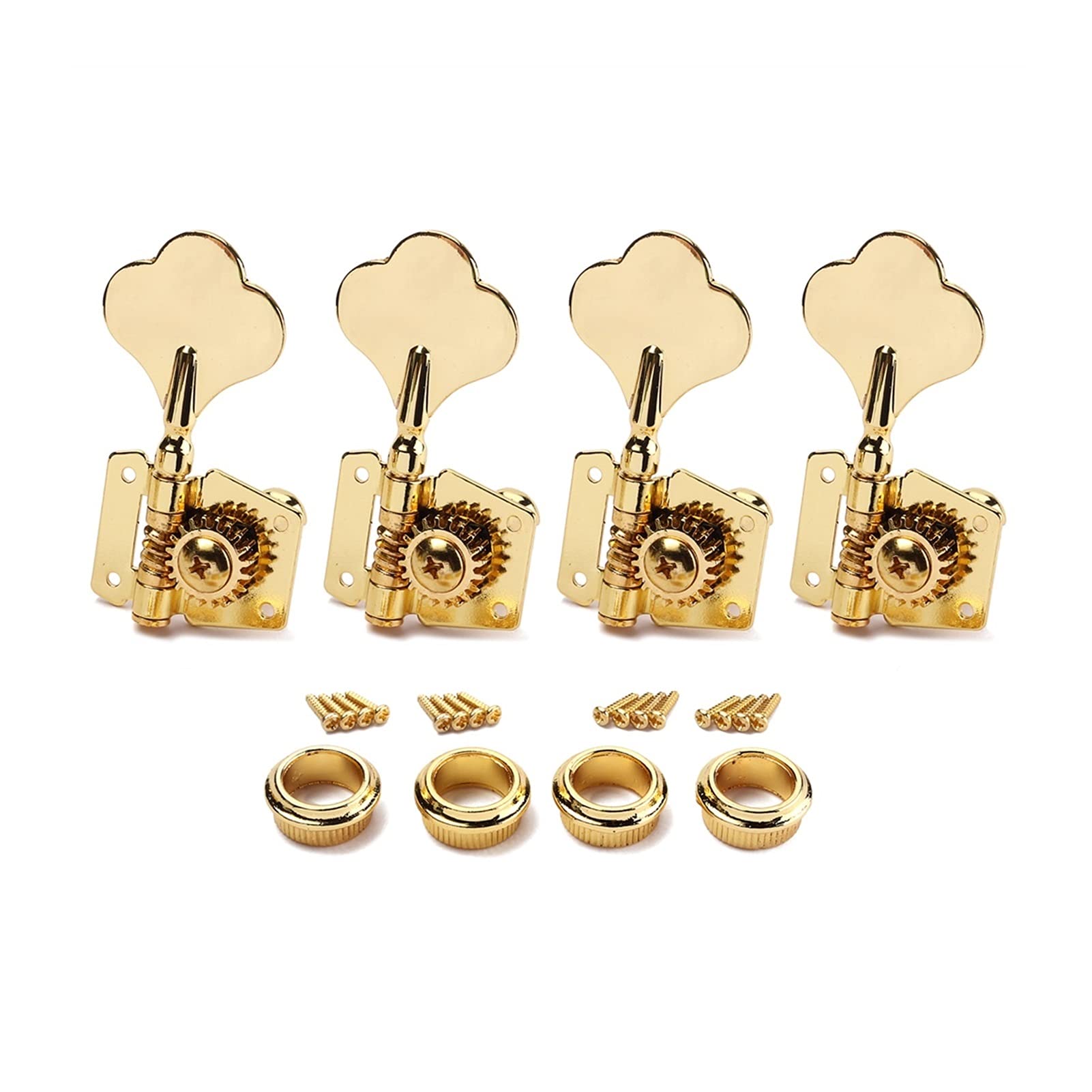Tuning Peg Tuner Heavy Duty 4 Pcs Ouvert Tuner À Droite Tuner Tuning Peg pour Guitare De Basse Électrique