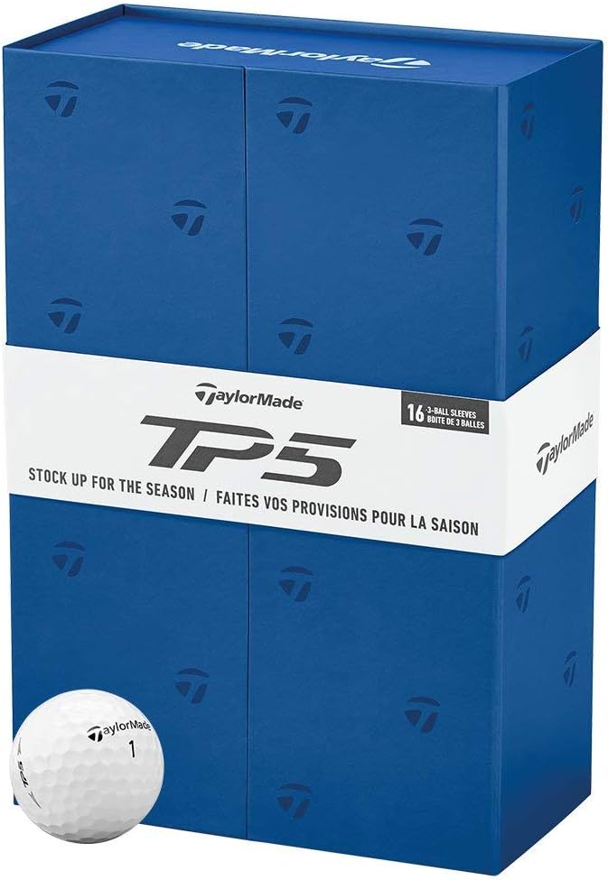 TaylorMade TP5 Golf Ball 3+1 (4 Dozen) Sports & Outdoors