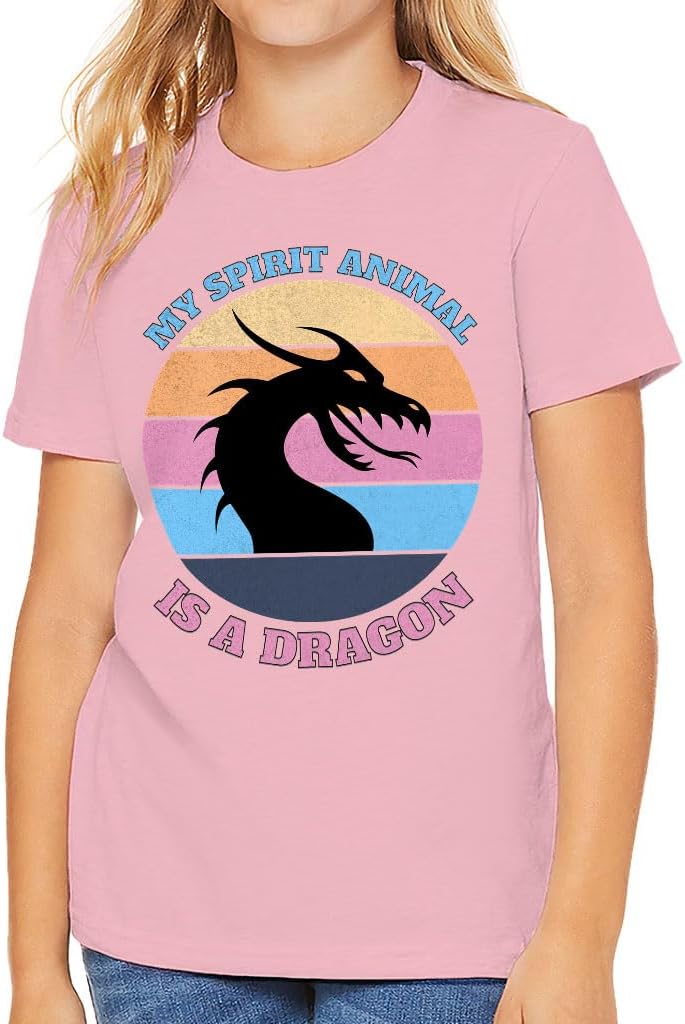 My Spirit Animal is a Dragon Kids' T-Shirt - Gifts for Dragon Lovers - Girls Gifts