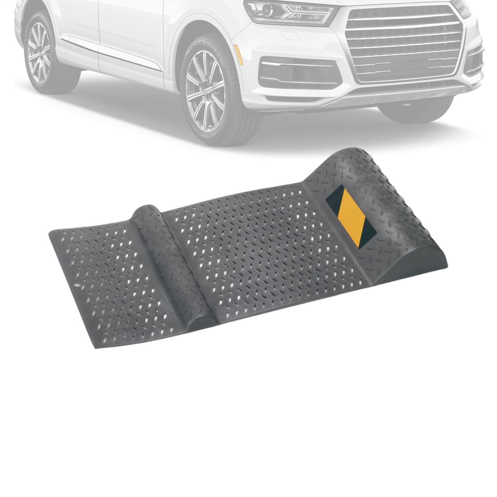 Parking Stopper Garage Anti Slip Car, Tire Pad Positioning, Barrier Truck Trailer, Shed Driveway Auto, Golf Cart Motorcycle, Safety Accessory, for Protection Stability Organization Daily Usage 580g