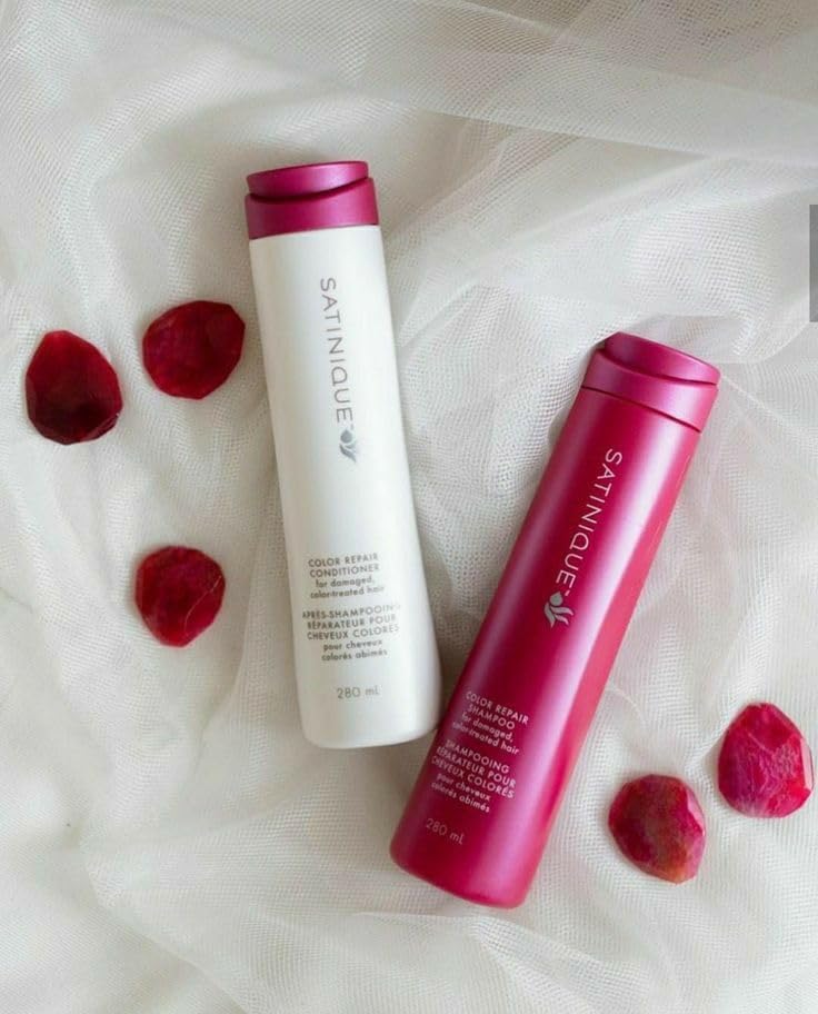Amway Satin Glossy Repair shampooing et après-shampoing pour réparer les cheveux abîmés