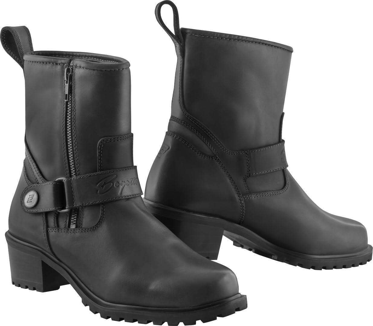 Bogotto Valencia wasserdichte Damen Motorrad Stiefel, schwarz, 39