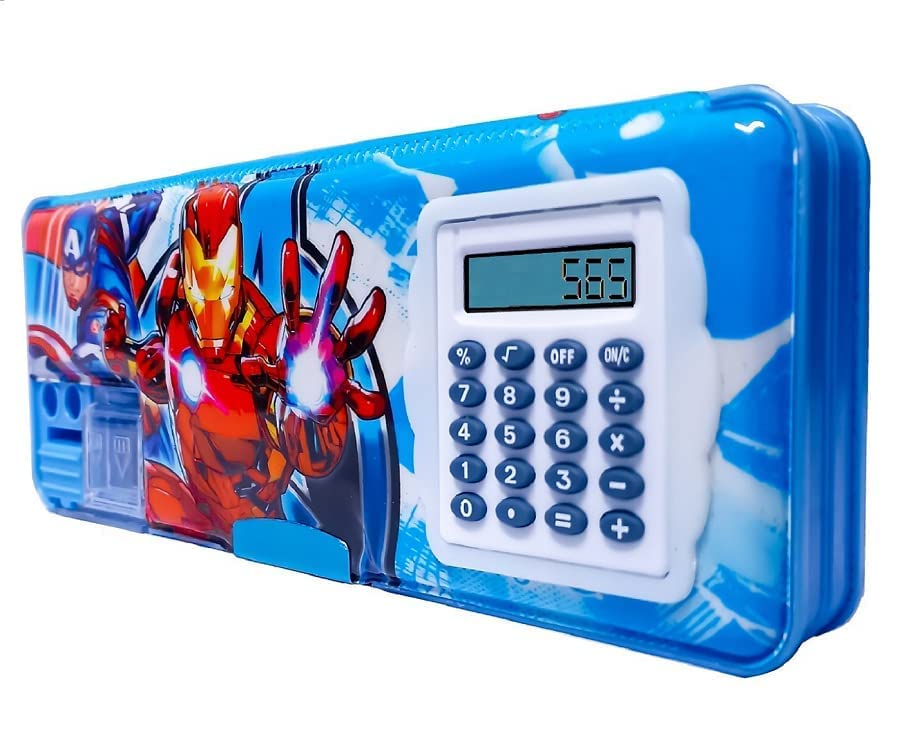 Lecherous Multipurpose Magnetic Pencil Box with Calculator | Dual Sharpener for School | Big Size Cartoon Printed Pencil Case for Kids | Unicorn | Boys & Girls | Multicolor (B0CD266J3D) Amazon Price History, Amazon Price Tracker