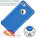 Tekcoo Compatible for iPhone 5S Case/iPhone SE Case/iPhone 5 Case, [Tmajor Series] [Navy Blue] Shock Absorbing Hybrid Defender Rugged Cover Skin Shell Hard Plastic Outer & Rubber Silicone Inner