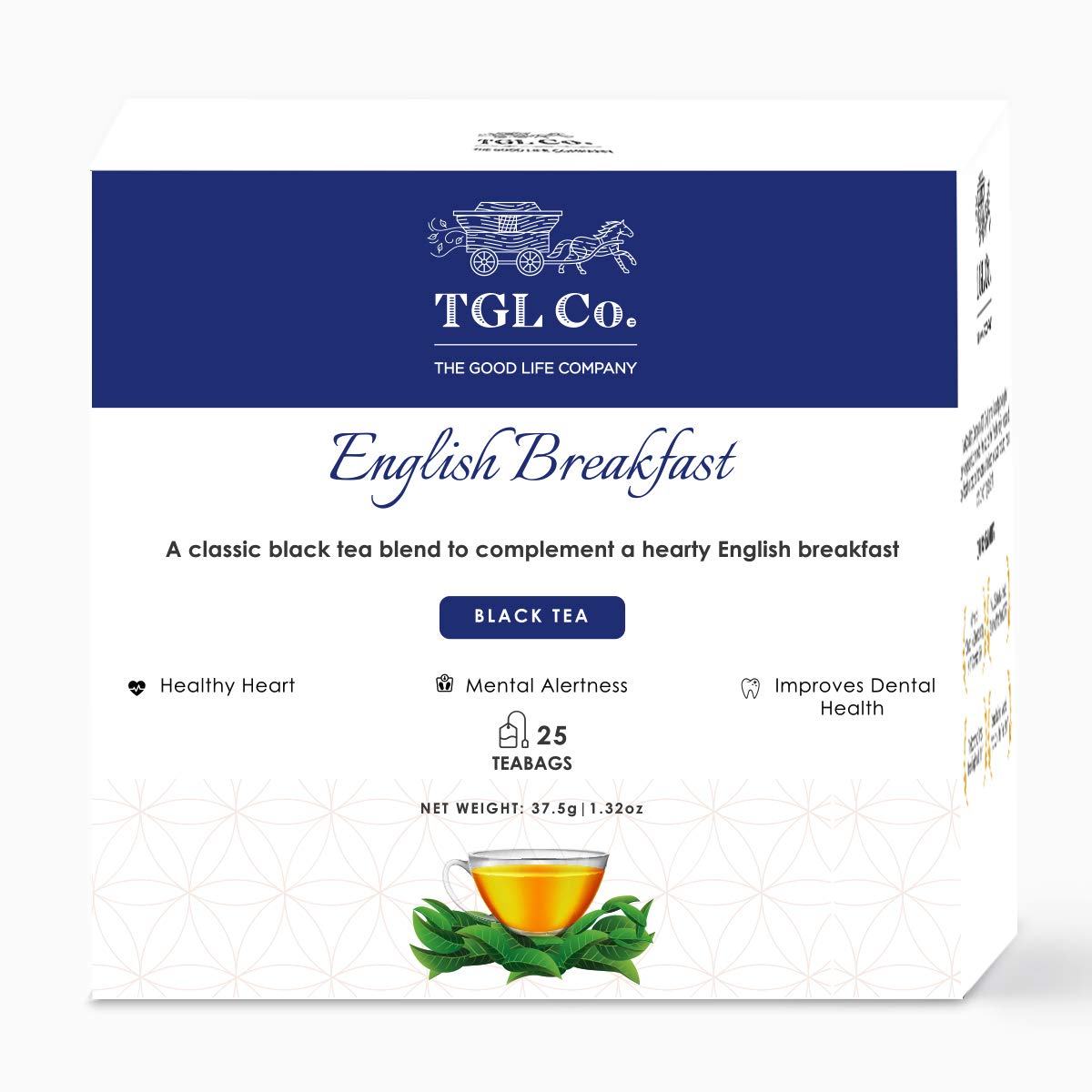 TGL Co. English Breakfast Tea Black Tea, 25 Tea Bags (B08QFPT21C) Amazon Price History, Amazon Price Tracker