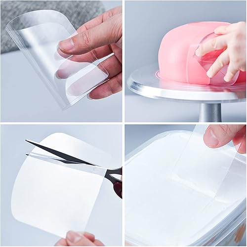 Miniatura 6 de 6 piezas de acrílico transparente raspador de pasteles decoración de pasteles peine borde pastel más suave raspador pastelería cortador