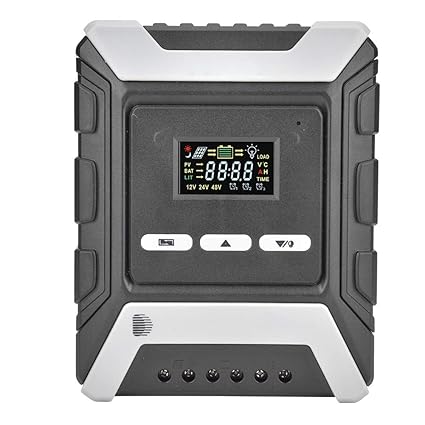 MPPT Solar Controller, 10/20/30/40/50/60A LCD Display Photovoltaic Panel Electrical Supplies MPPT Solar Charger Controller for Solar Control System(20A-#1)