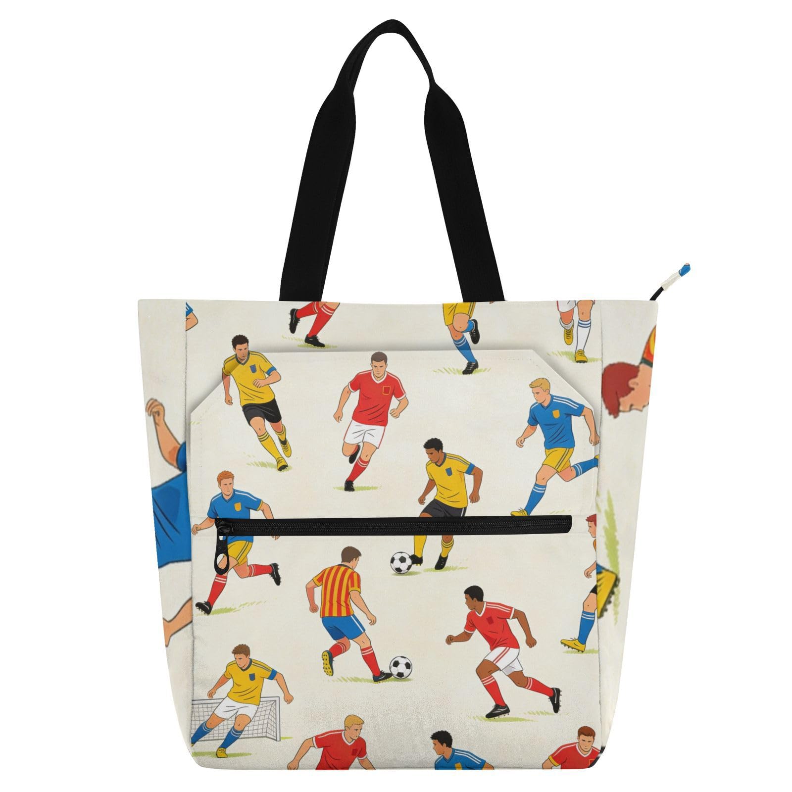 Bolsa de tela de fútbol para niños ideal para la escuela, biblioteca y entrenamientos 8