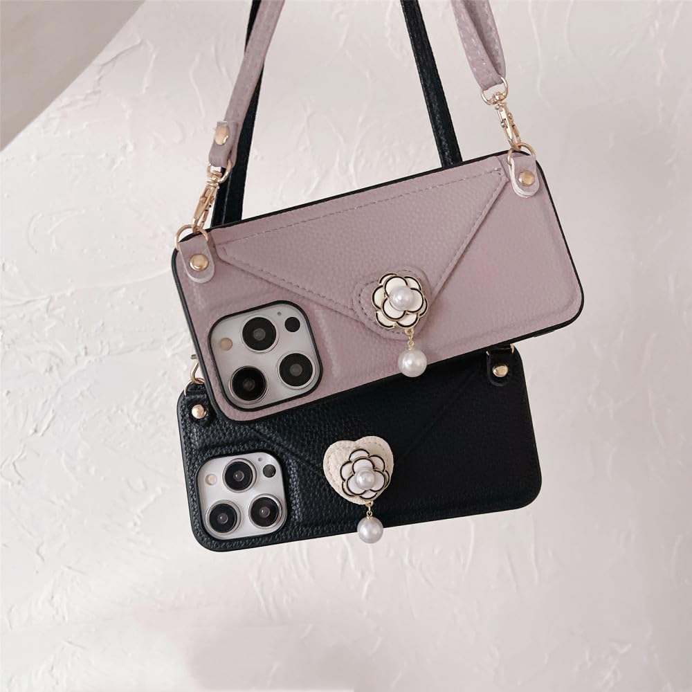 LIFEKA Custodia Per Telefono Con Tracolla In Pelle Con Cerniera, Porta - Foto 10