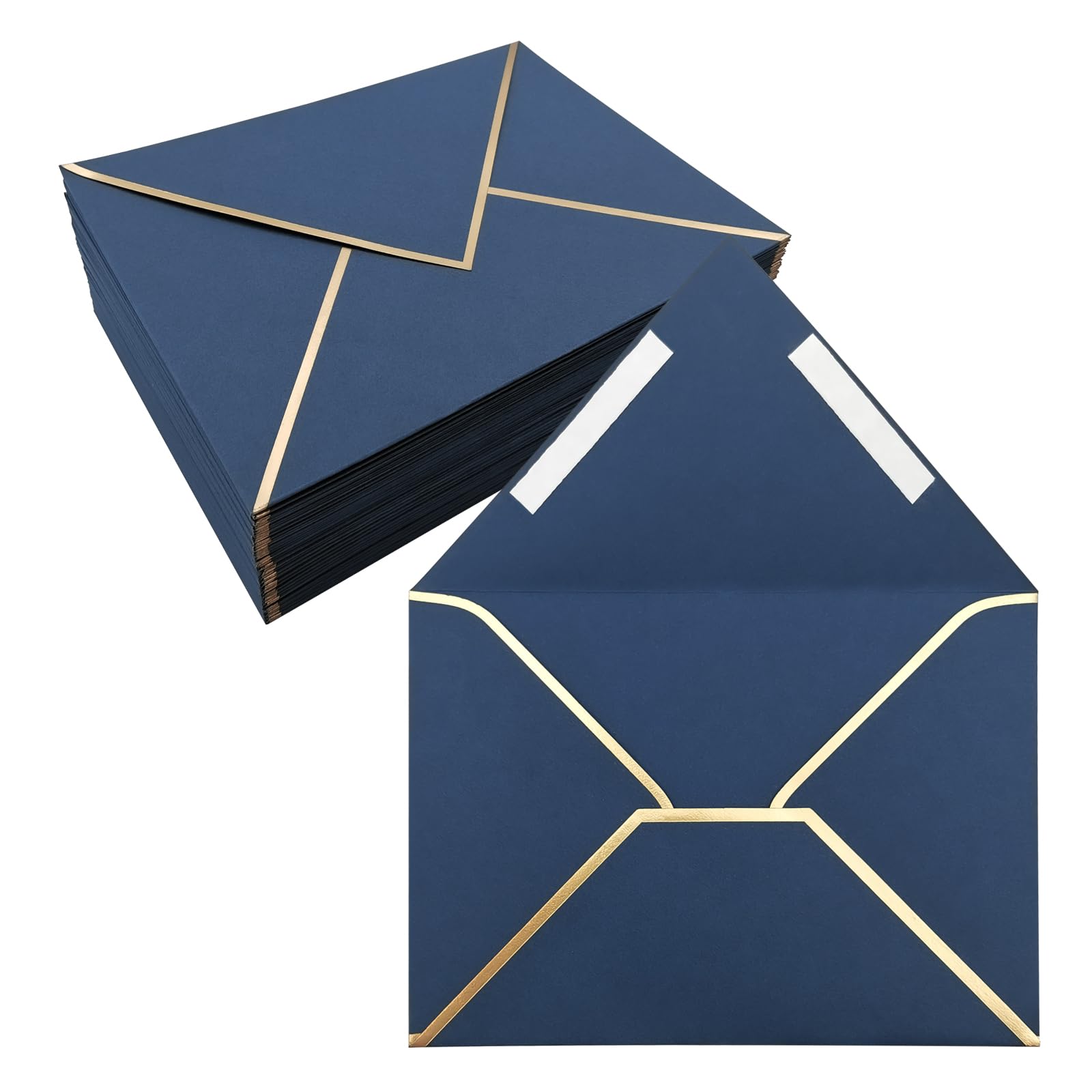 XHKDSYMC 50 Pack 4x6 Envelopes Self Seal, Blue 4x6 Envelopes for Invitations with Self-Adhesive A6 Envelopes Self Seal for Weddings, Invitations,