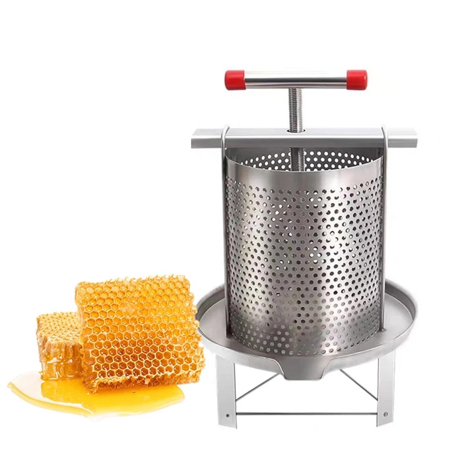 Equipo de apicultura pequeño, máquina procesadora de cera de abejas, extractor manual de miel