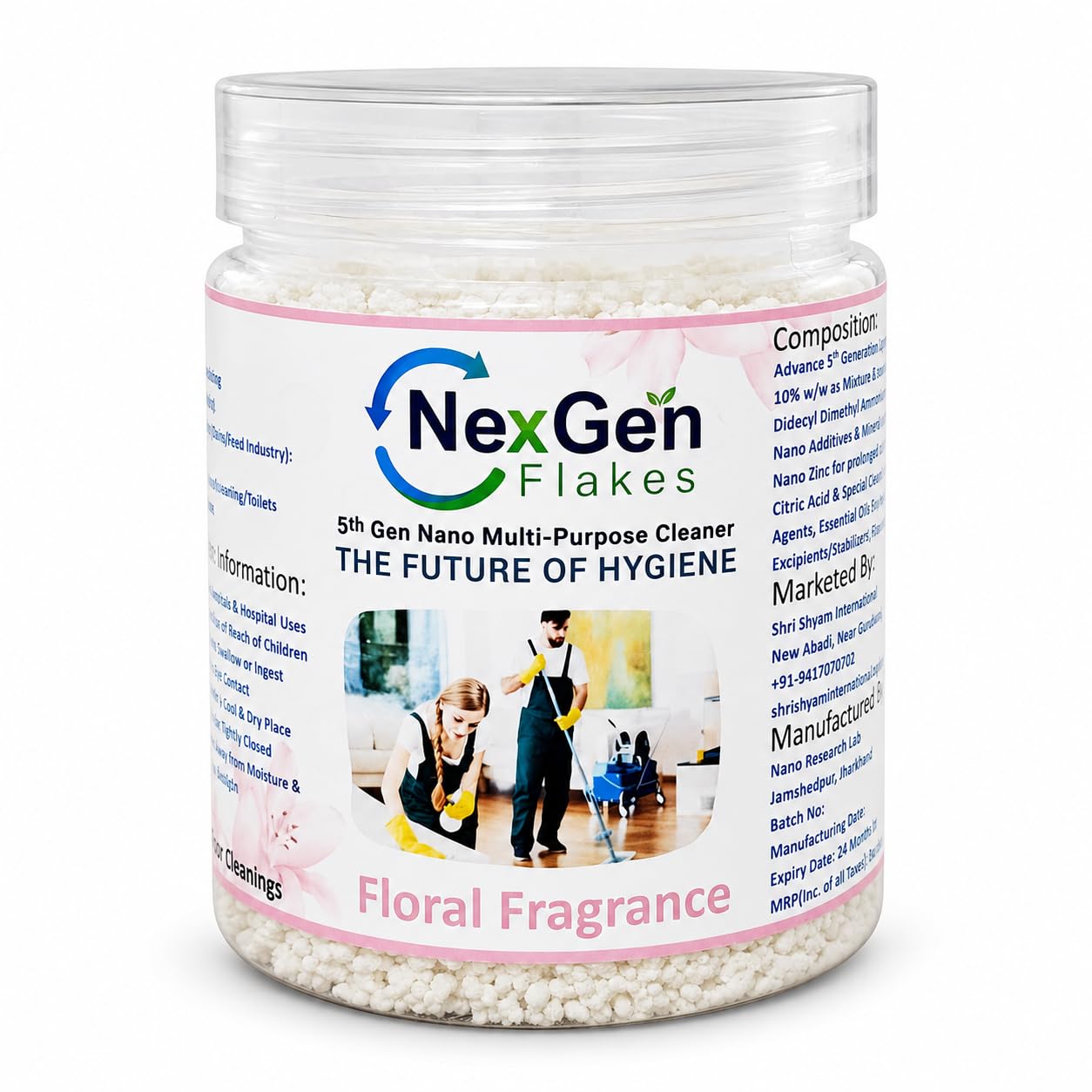Multipurpose Floor Cleaner Powder | 1 Jar = 60-120 Mopping Sessions | 1 Jar = 30-60L Multipurpose Cleaner | Floor, Glass, Toilet, Kitchen, Tiles, Furniture, Steel (Floral, 300g)-image-43