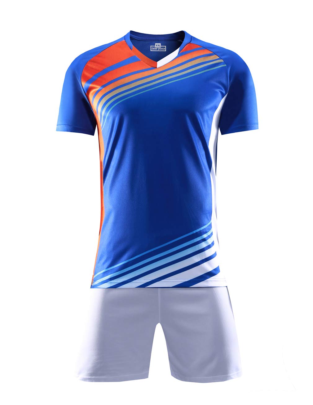 Mens Soccer Jersey And Shorts Set Youth Sports Team Training