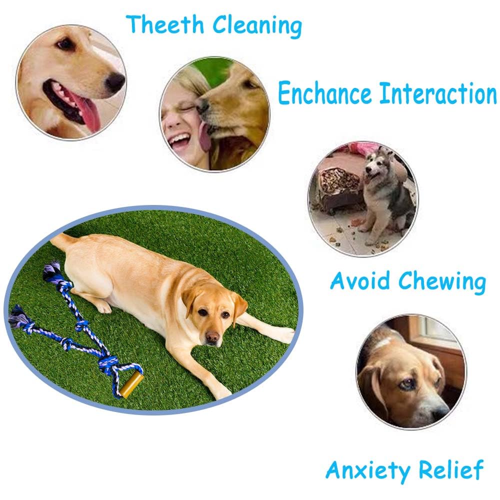 Juguetes de cuerda para perros grandes para masticadores agresivos, juguete interactivo resistente al aire libre para perros de raza mediana y grande, juguete masticable fuerte y duradero con