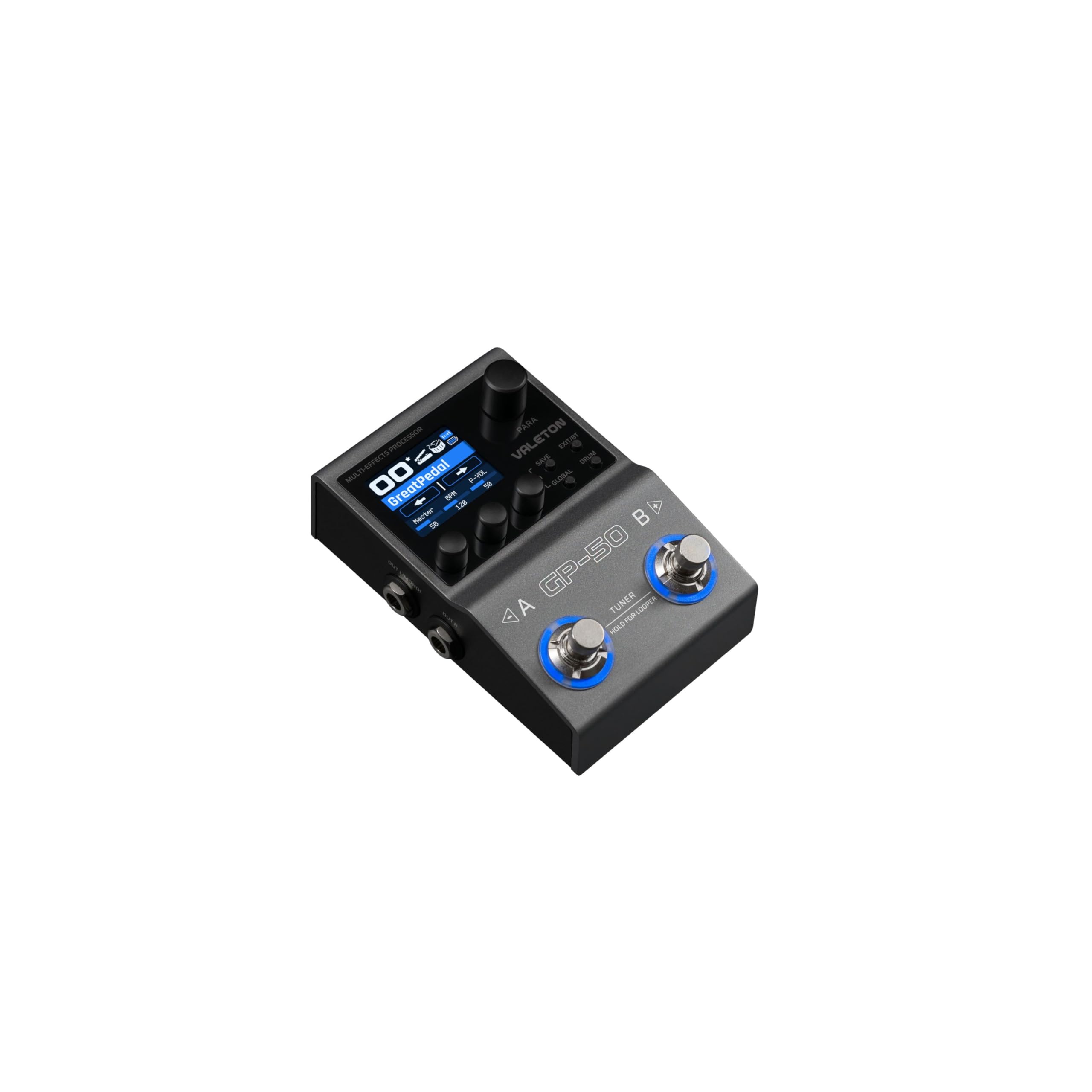 Valeton GP-50 - Multi-Effects Guitar Pedal with Amp Models, Cab