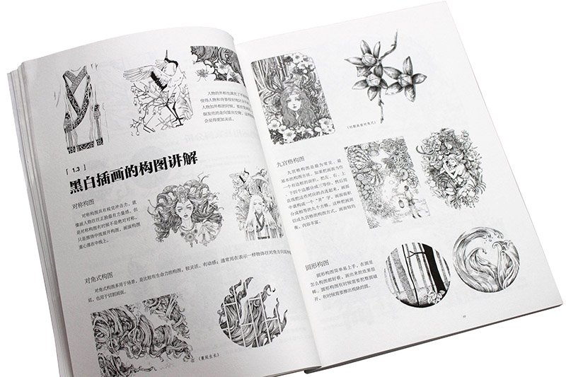 黑白画意 手绘插画基础入门教程      Paperback