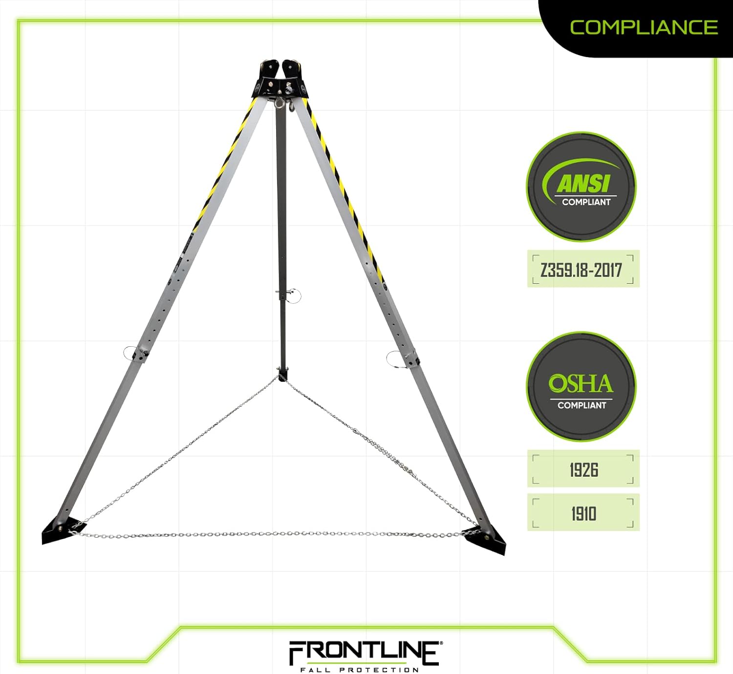Buy Frontline TAN07 MEGApod 7' Aluminum Confined Space Tripod Safety