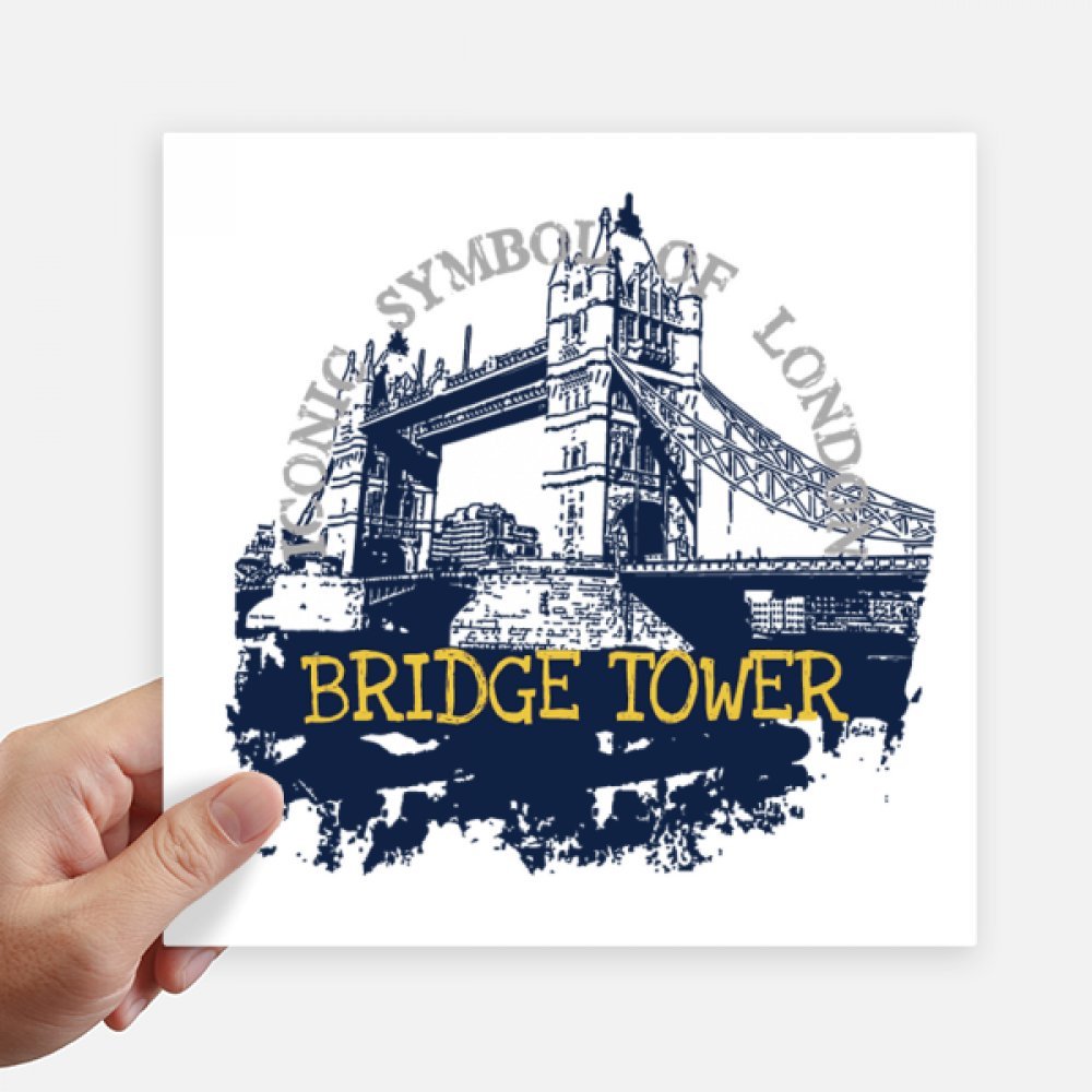Sticker Tower Bridge Londres graffiti pour personnaliser un ordinateur portable ou une moto