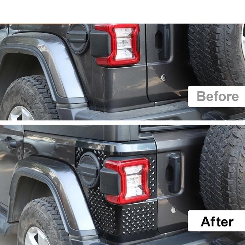 Boîtier feu arrière enveloppe ABS rigide et sourcil aile Wrangler JL