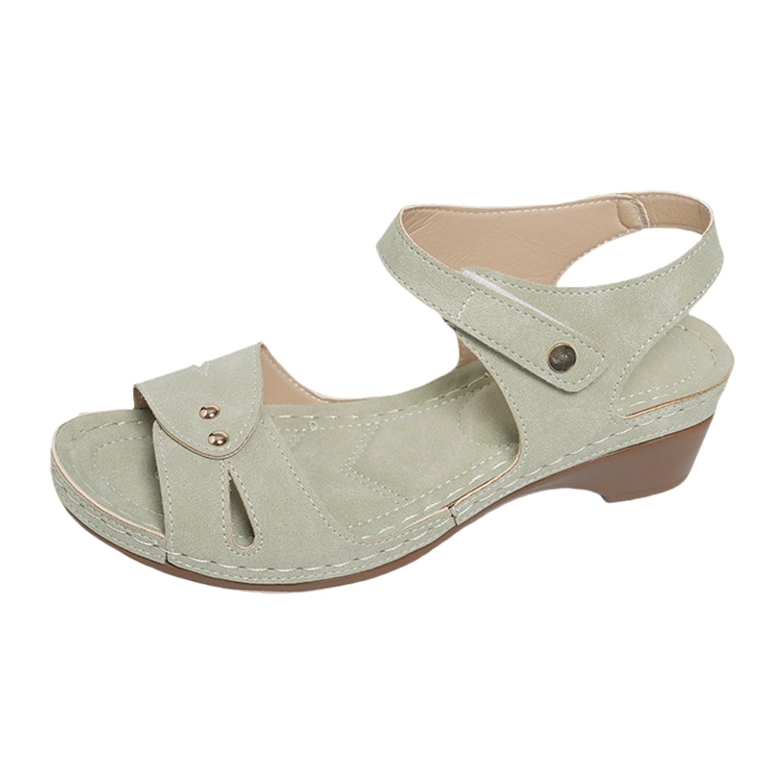 Sandalias Mujer Verano Cuña Baja Antideslizantes Sandálias Anchas Ortopedicas Deportiva Ergonómicas Respetuosas Trekking Zapato Horma Ancha Sapatilhas Bonitas Casual Arena Sandalias