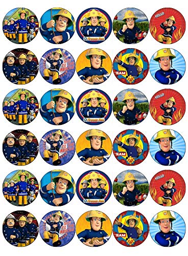 Ronnies-Bakery-Company 30 Red Fireman Sam CAKE_TOPPER, Birthday