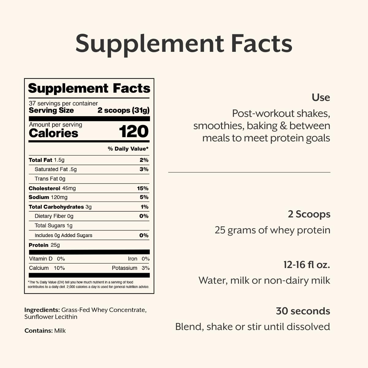 ProMix Nutrition Whey Protein Powder, Unflavored - 2.5 Pound — Amazon image 6
